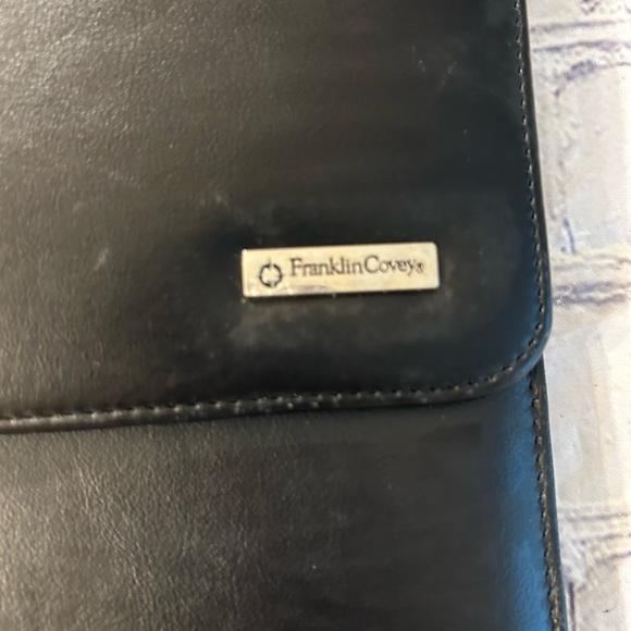 FRANKLIN COVEY BLACK VEGAN NOTEBOOK PAD/FOLIO ORGANIZER - Picture 6 of 7